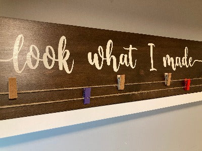 Look What I Made Wood Sign DIY Kit
