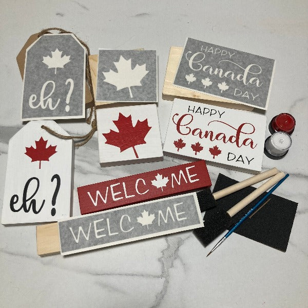 Canada Day Tiered Tray DIY Kit