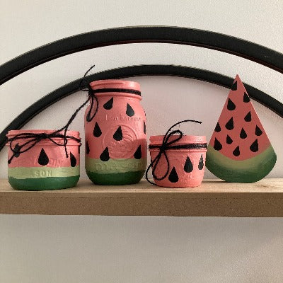 Watermelon Mason Jars DIY Kit