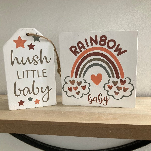 Nursery - Baby Wood Sign Square DIY Kit