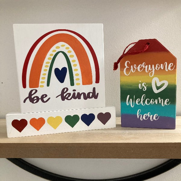 Wood Sign Square DIY Kit - Love Is Love / Pride