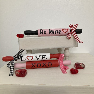 Valentines Mini Rolling Pin DIY 3 Piece Kit