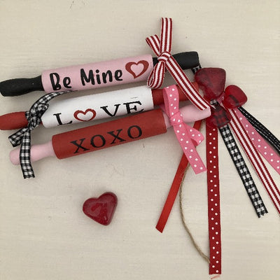 Valentines Mini Rolling Pin DIY 3 Piece Kit