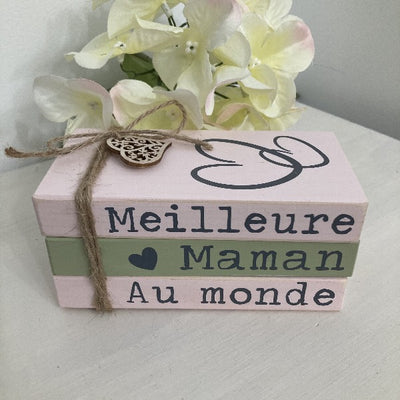 Maman French Theme Wood Book Stack DIY Kit