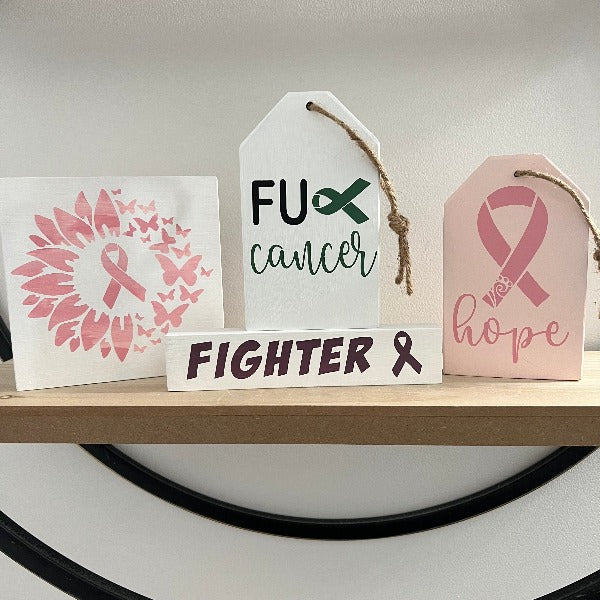 Wood Sign Square DIY Kit - Cancer Support