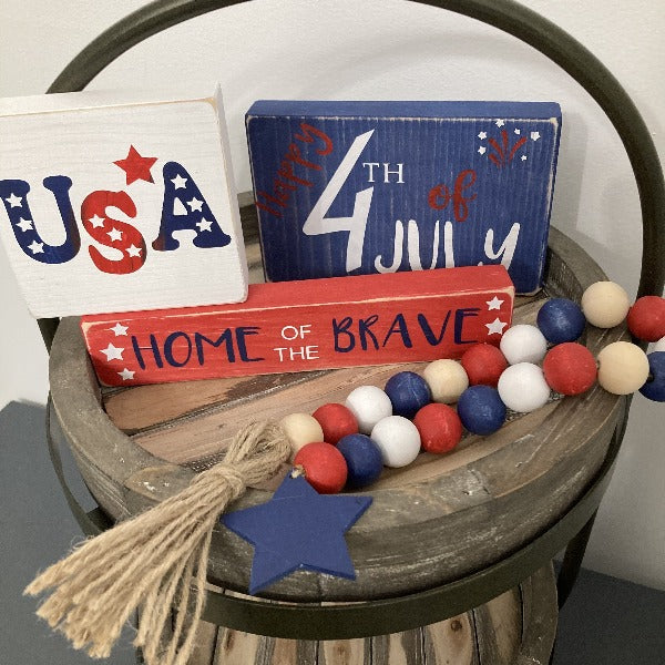Independence Day Tiered Tray DIY Kit