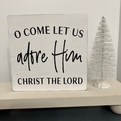 Wood Sign Square DIY Kit - Holy Religious Christmas