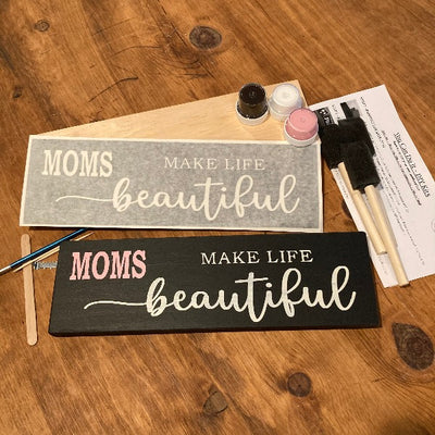 Moms Wood Sign DIY Kit