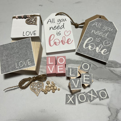All You Need Is Love Themed Tiered Tray Bundle DIY Kit