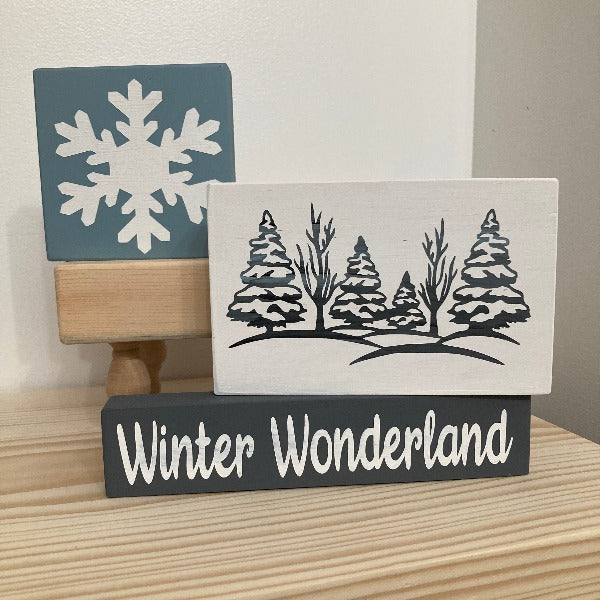 Winter / Christmas Themed Tiered Tray DIY Kit
