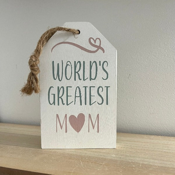 Wood Tag DIY Kit Celebrate Mom Themed