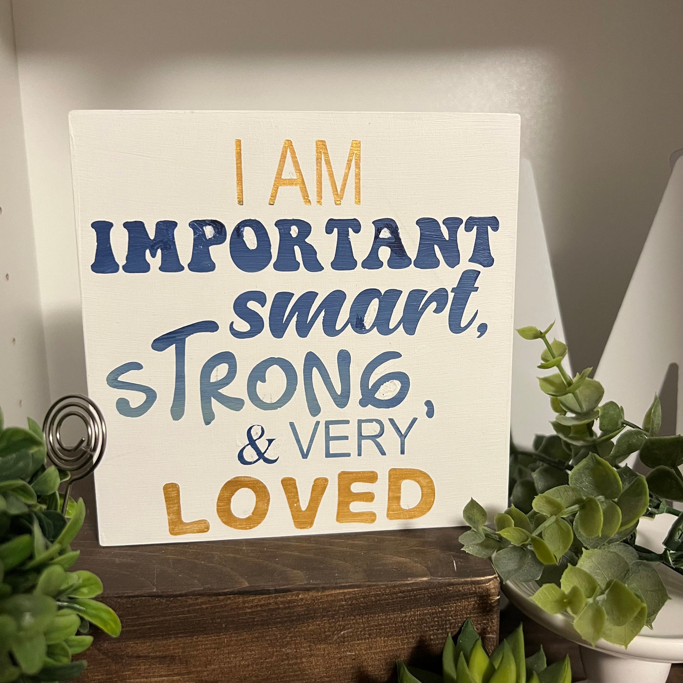 Wood Sign Square DIY Kit - Positive Affirmations