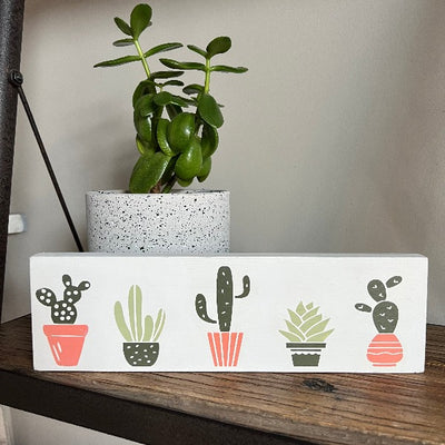 Wood Sign DIY Kit (3.5" x 11.75", 5.5" x 15.75" ) Botanical - Plant Theme