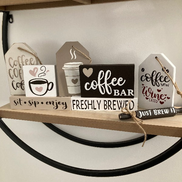 Coffee Themed Tiered Tray DIY Kit