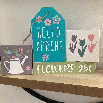 Spring Themed Tiered Tray DIY Kit