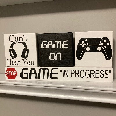 Gamer Double Sided Wood Sign Stacker DIY Kit