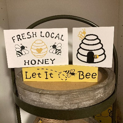 Honey Themed Tiered Tray DIY Kit