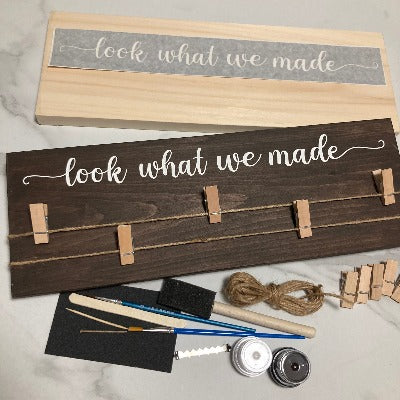 Look What I Made Wood Sign DIY Kit