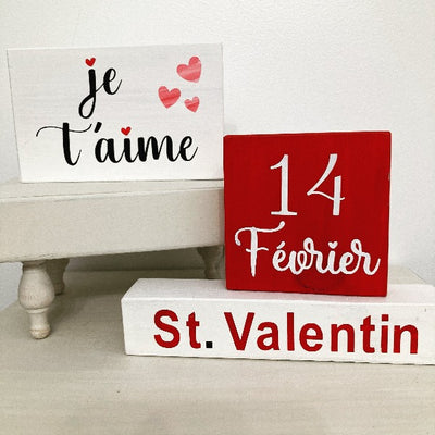 French Valentines Themed Tiered Tray DIY Kit