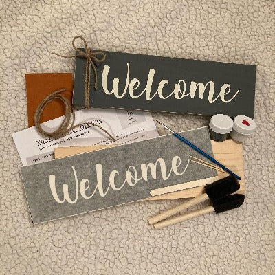 Wood Sign DIY Kit Everyday Collection Home Themed  (3.5" x 11.75" & 5.5" x 15.75")