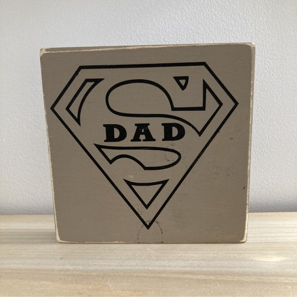 Fathers - Dad Themed Wood Sign Square   DIY Kit