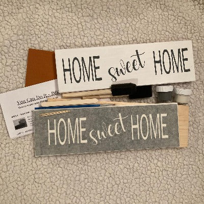 Wood Sign DIY Kit Everyday Collection Home Themed  (3.5" x 11.75" & 5.5" x 15.75")